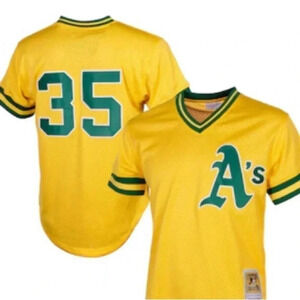 Oakland Athletics Jersey Henderson MLB Cooperstown Men’s Sz 2XL NWT
